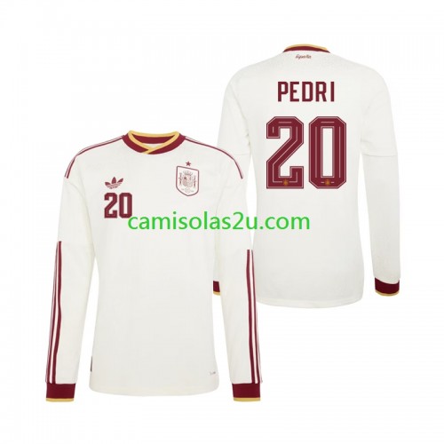 Camisolas de futebol Espanha Pedri 20 Equipamento Alternativa World Cup 2026 Manga Comprida Camisolas de futebol Espanha Pedri 20 Equipamento Alternativa World Cup 2026 Manga Comprida